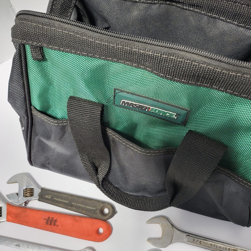 Masterforce Tool Bag with 11pc Wrench Set Craftsman Ace Fuller Gedore Mixed Lot* - Picture 6 of 8
